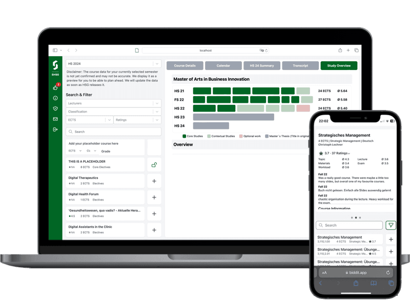 Image of Biddit.app Study Planning