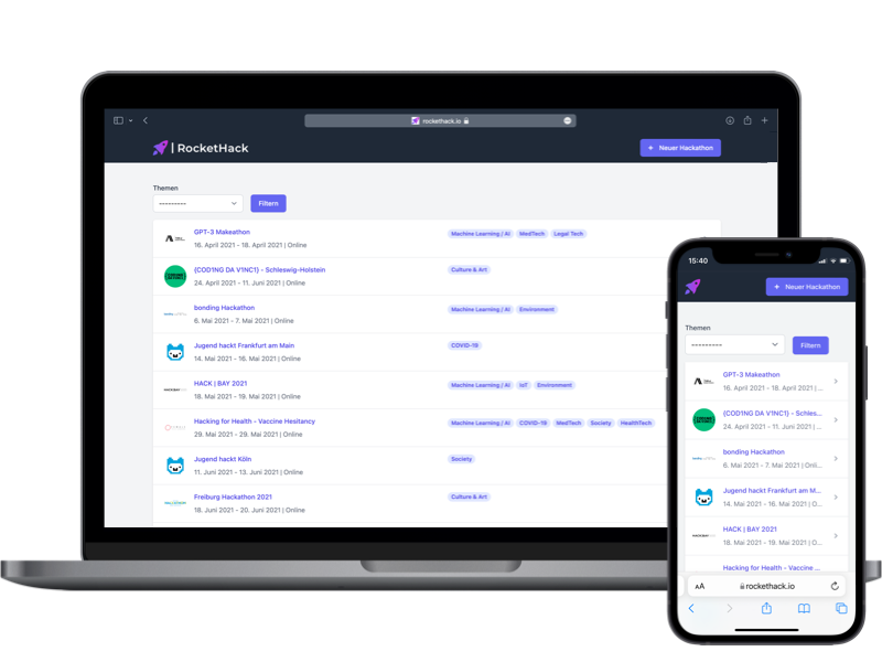 Rockethack.io Screenshot